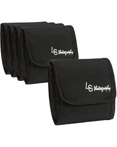5 pcs x 3 Pocket Camera Lens Filter Case Carry Pouch for Round Circular or Square Filters, LGG39