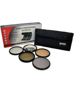 Opteka 58mm High Definition II Professional 5 Piece Filter Kit includes UV, CPL, FL, ND4 and 10x Macro Lens For Canon GL1, GL2, VIXIA HF G10, S10, S100, S11, S20, S200, S21, S30, LEGRIA HF S10, S11, S21, XF100 and XF105 Camcorders