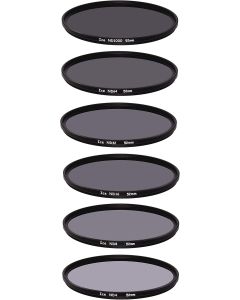 ICE 52mm 6 ND Filter Set Slim ND1000 ND64 ND32 ND16 ND8 ND4 Neutral Density 10, 6, 5, 4, 3, 2 Stop Optical Glass 52